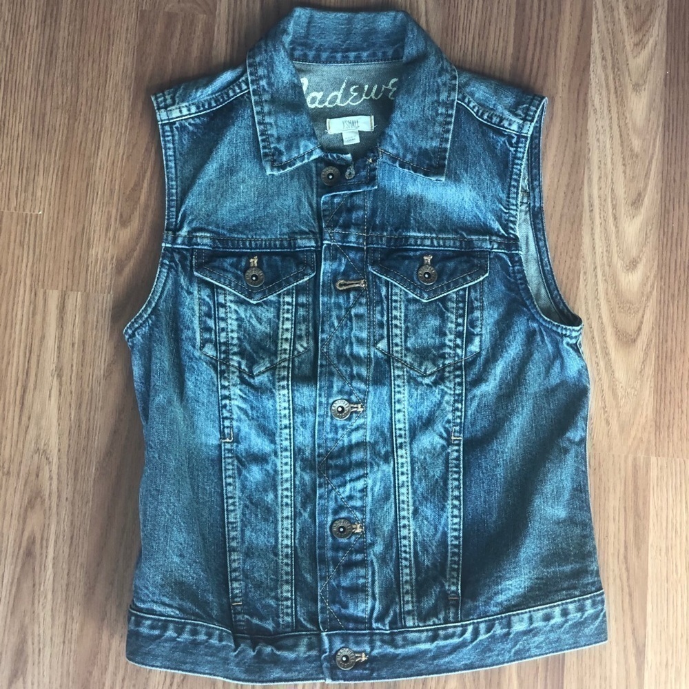 Madewell Pocket Jean Vest Size XS - Picture 6 of 11